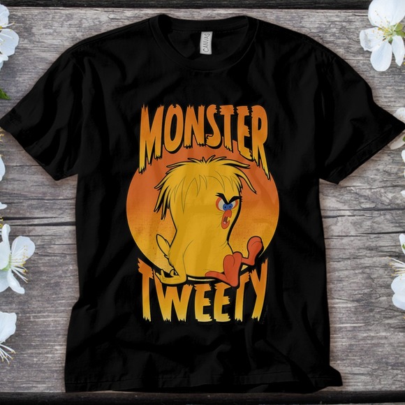Looney Tunes Monster Tweety Bird T-Shirt Unisex Adult T-shirt Kid Shirt - Picture 1 of 2